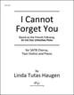 I Cannot Forget You SATB choral sheet music cover